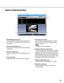 Page 3737
Search result list window
q[RECORDER] selection box
Select the desired recorder from this pull-down but-
ton. When ALL is selected, all the recorders can
be searched.
wResult number display area
The number of the search results will be displayed
in this area.
eResult list display area
A list of the search results will be displayed in this
area.
r[List view] button
Displays the search results in list form. (page 38)t[Thumbnail view] button
Click this button to display the files or the alarm
logs with...