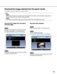 Page 6363
Download the images selected from the search results
It is possible to download images from the search results.
Notes:
•
When starting download on the search result list window of the SD search, SD memory data (images saved on
the SD memory card on the camera) will be downloaded.
•
Time length of downloaded images may sometimes be longer than the designated time range.
ND300
ND300
Download the images form the search
result list 
Step 1
Right click on the desired item of the search results
and select...