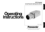 Page 1(Lens : option)
Before attempting to connect or operate this product,
please read these instructions completely.
CCTV Cameras
WV-BP330/WV-BP332/WV-BP334
FRANÇAIS
ENGLISH 