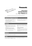 Page 1Network Board
Operating Instructions
Model No.WJ-PB65E01E
V
id
e
o
 O
u
tp
u
t B
o
a
r
d
 1
 O
n
ly
N
e
w
o
rk
 O
U
T
 X
-1 A
L
A
R
M
 O
U
T
 1
A
L
A
R
M
 O
U
T
 2 1
0
/1
0
0
 B
A
S
E
-
T
Before attempting to connect or operate this product, please read these instructions carefully and save this manual for future use.
Along with this document, refer to Central Processing Unit
WJ-MPU955A Operating Instructions for major operating
References
controls, their functions, and switch settings.
Preface
Network...