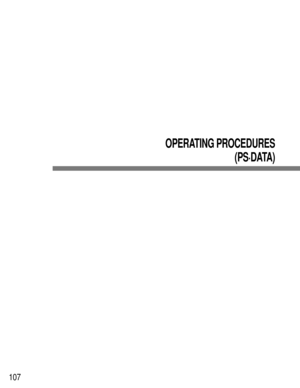 Page 104107
OPERATING PROCEDURES
(PS·DATA) 