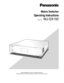 Page 1Before attempting to connect or operate this product,
please read these instructions carefully and save this manual for future use.
Model No.WJ-SX150
Matrix Switcher 
Operating Instructions
Matrix Switcher WJ-SX 150
OPERATE
OPERATE LED WILL BLINK
IF COOLING FAN MALFUNCTIONS 