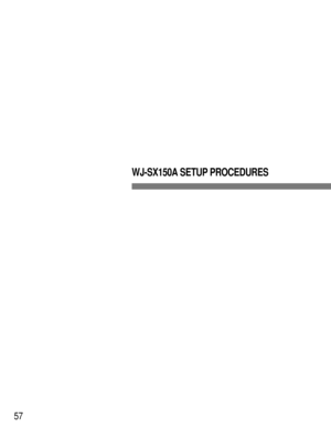 Page 5457
WJ-SX150A SETUP PROCEDURES 