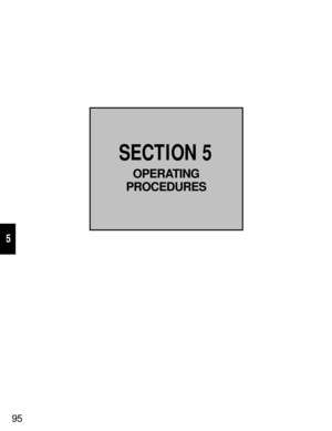 Page 9095
5
SECTION 5
OPERATING
PROCEDURES 