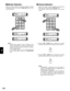 Page 95Camera Selection
1. Select the desired camera number by pressing the
Numeric keys, then press the CAM (SET)key.
The selected camera picture appears on the active
monitor.
2. Press the INC +1CAM button to replace the currently
selected camera with the next higher camera number.
3. Press the DEC –1CAM button to replace the currently
selected camera with the next lower camera number.
Notes:
• “PROHIBITED” is displayed on the LCD display, if
control of the selected camera is disabled due to
limited operator...