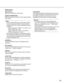 Page 6161
Setup items
[Manufacturer]
Select the manufacturer of the camera.
[MODEL/COMPRESSION]
Select the model of the camera and the image compres-
sion method.
Notes:
•When the [SETUP] button is clicked after changing
only the compression method, the set recording
rate/transmission rate will be automatically changed
as follows.
•When changed from MPEG-4 to JPEG or M-
JPEG, they will be 1 ips.
•When changed from JPEG or M-JPEG to
MPEG-4, they will be I-Frame.
•When the [SETUP] button is clicked after...