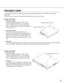 Page 3131
Description Labels
The description labels and the code labels are provided as standard accessories of the encoder and the decoder
respectively.
Attach each label on the top of the appliances as described below according to needs.
Labels for Encoder
Description label (1)
There are descriptions about the "SW2" and the
"STATUS" indicators (STATUS 1 - 8) on this label.
Attach this label to the top front side of the encoder
(shown in the illustration on the right), on the container
box or...