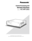 Page 1Before attempting to connect or operate this product,
please read these instructions carefully and save this manual for future use.
Model No.WJ-MPU955
Central Processing Unit
Operating Instructions
RESET
FAN ALARM
HDD
ACTIVE OPERATE
Central Processing Unit WJ-MPU
955 