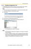 Page 123Operating Instructions
[For assistance, please call: 1-800-272-7033]                                 123
3.1.5 Creating Configuration File
A configuration file can be saved on your PC. You can load the camera settings 
from the configuration file on the Load Settings page (see page 124).
Note
The saved image has privacy information. Prevent private information leaks.
1.Click [Save Settings] on the Maintenance page.
2.Click [Save].
3.Click [Save] on the File Download dialog box.
4.Specify the location,...