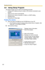 Page 142Operating Instructions
142
3.8 Using Setup Program
The Setup Program can be used for the following purposes.
 Finding the IP address and port number of the camera connected to your 
network.
 Setting up the camera automatically.
 Setting up the camera manually to a Static or a DHCP setting.
 Disabling IPsec.
 Displaying the Setup page.
Finding the camera
1.Insert the Setup CD-ROM into the CD-ROM drive of your PC.
 If the Panasonic Network Camera Setup window does not appear, click 
setup.exe on the...