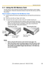 Page 165Operating Instructions
[For assistance, please call: 1-800-272-7033] 165
3.11 Using the SD Memory Card
The SD memory card (customer-provided) enables this product to store images 
and replay them. Follow the instructions below to insert the SD memory card into 
this product.
How to Insert or Remove the SD Memory Card
1.Confirm that the SD memory card label faces up, and insert the card shown as 
below.
2.Push the card with your finger until it clicks.
3.To remove the card, push its center, then pull it...