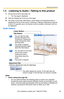 Page 25Operating Instructions
[For assistance, please call: 1-800-272-7033] 25
1.4 Listening to Audio—Talking to this product
1.Access this product (see page 12).
 The Top page is displayed.
2.Click the [Single] tab at the top of the page.
3.The Audio Control Bar (Talk Button, Listen Button and Adjustment Bar) is 
displayed at the top of the screen. Listening or Talking is selected by using the 
2 icons. For general users, the feature must be enabled, otherwise it will not 
be displayed.
Audio Feature
Notes...