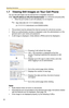 Page 32Operating Instructions
32
1.7 Viewing Still Images on Your Cell Phone
You can view still images over the Internet from a compatible cell phone.
Enter http://IP address (or URL):Port Number/mobile on a cell phone and press [OK]. 
 When the port number is set to 80 (default), it is not required.
 This product must be allowed the Internet access for cell phone access.
 When an authentication window is displayed, enter the administrators or the 
general users user name and password.
 A still image is...