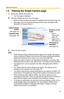 Page 12Operating Instructions
12
1.2 Viewing the Single Camera page
1.Access the camera (see page 10).
 The Top page is displayed.
2.Click the [Single] tab at the top of the page.
 When the Security Warning window is displayed, click [Yes] (see page 14).
 See page 15 for the Security Warning window when using Microsoft® 
Windows® XP Service Pack 2.
3.Close the web browser.
Note
 While viewing images under fluorescent lighting, the image may appear 
noisy or experience flicker if the incorrect AC power...