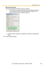 Page 123Operating Instructions
[For assistance, please call: 1-800-272-7033] 123
Manual Setup window
Set up each parameter referring to page 33—page 35.
 If more than 20 minutes have passed since the camera was turned 
on, the camera cannot be set up from the Setup Program. If the 
camera cannot be set up, restart the camera.
 If Camera setup completed is displayed, click [Close] to finish Manual 
Setup.
3.Close all Setup windows. 