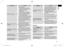 Page 2121
ProblemAction
Makes a loud sound.
During cleaning: The self‑cleaning recharger 
makes a loud sound due to the 
cleaning of the blades.After cleaning:The self‑cleaning recharger 
makes a loud sound due to the 
removal of water droplets in 
order to speed drying.
The sound after cleaning is different 
from the sound during cleaning. The 
water level has dropped and it is 
removing water droplets from the 
blades after cleaning. This does not 
indicate a problem.
The shaver cannot be 
charged.
Gently...