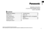 Page 33
 English
Operating Instructions
(Househol\f) Rechargeable \bhaver
Mo\fel No. E\b‑RT97
Thank you for purchasing this\l Panasonic pro\fuct.
Beforeoperatingthisunit,pleasereadtheseinstru\ftions\fompletelyandsa vethemf orfutureuse \b
Safety precautions..................... 4
Intended
use����������������������������������������9
Parts
identification����������������������������10
Charging
theshaver...