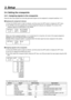 Page 33
33

3. Setup
3-4. Setting the crosspoints
3-4-1. Assigning signals to the crosspoints
External video input signals and internally generated signals can be assigned to crosspoint switches 1 to 7.
Displaying the assignment statuses
1 Press the [FUNC] switch to light its indicator, and then press the [XPT] switch to display the XPT menu.
2   The XPTAS (1/3) menu appears first, and the assignment statuses are displayed. The names of the 
assigned signals are abbreviated on the display.
9154

4*(...