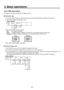 Page 4444
3. Basic operations
3-5-6. DSK decorations
A shadow or other type of edge can be added to DSK.
   Setting the edg e
1
   Press the [FUNC] b utton to light its indicator
 , and press the [DSK] button to display the DSK menu.
2   Turn [F1] to display the Edge sub menu.
 
Edge Type Width
  4/5     Off       2    Drop
 Shadow
    0~4

3   Turn [F] to select the type of edge.
  Off:

 An edge is not added.
  Drop:  A diagonal border is added.  The direction is at the bottom r
 ight of the key only....