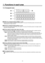 Page 99
1. Functions in each area
1-2. Crosspoint area
F1F2 F3F4F5
KEY DSK PinP AUX CLN PVW PGM 12
USER
AUX SOURCE
AUX BUS DELEGATION
1 2 3 4 5 6 7 8 9 10
AUX
PGM/A
PST/B
   AMB:FILL / GRN:SOURCE




3  PGM/A bus crosspoint buttons [PGM/A 1 to 10]
These are used to select the PGM/A bus video signals. In the case of the flip-flop system, the main line video 
(PGM) signals are always selected.
4 PST/B bus crosspoint buttons [PST/B 1 to 10]
These are used to select the PST/B bus video signals. In the case of...