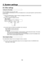 Page 139139
5. System settings
5-6.  Other settings
Setting the LCD backlight
The LCD backlight can be set to ON or OFF.
It is also possible to automatically turn off the LCD backlight when no control panel operation is performed within a 
set time interval. Press the [CONFIG] button to light its indicator and display the CONFIG menu.
 Refer to “2-1-5. LCD menu area”.
 Turn [F1] to display the Operate sub menu.
 
CONFIG 1 |
BusMode |
LCD-BL  |
MENUDLG |
Operate |PGM/PST|     On|     On|
    A/B    Off...