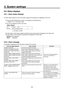 Page 151151
5. System settings
5-8.  Status displays
5-8-1.   Alarm status displays
The alert status (alarms) for this unit’s power supply and cooling fan are displayed on the LCD.
Press the [SYSTEM] button to light it, and display the SYSTEM menu.
 Refer to “2-1-5. LCD menu area”.
 Turn [F1] to display the Alarm sub menu.
 
SYS    5 |
Power   |
Fan     |
        |
       
Alarm   |NoAlarm|NoAlarm|       |       
  Alarm  Alarm
The alert status of the power supplies (mainframe and control panel) is...