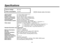 Page 58-58-
SpecificationsSource voltage:DC 12V
Power consumption:15.4 W
1indicates safety information.
Optical system:2/3” Prism optical system, F1.4
Pickup device:2/3” interline wide CCD
Number of valid pixels:948 (H)!485 (V) (About 460000 pixels)
Total number of pixels:1020 (H)!505 (V) (About 510000 pixels)
Scanning system:525 lines, 60 fields, 30 flames
Synchronization system:Internal synchronization: EIA standard
External synchronization: BBS or VBS (BNC!1, Dsub 50 P!1)
Video output:Composite: 1.0...