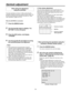 Page 3838
When doing the adjustment  using the controller
The same operations as those in “When performing the 
operations using the accessory wireless remote control” can 
be performed following the operation procedure for “Basic 
menu oper ations”

 (pages 40 to 4).
When the AW-RP655 is connected:
1  Press the [MENU] button.
2   Turn the jog dial (main) to display “G / L 
SETTING” on the LCD panel.
3   Press the [OK] button, and display 
“H PHASE”.
4   Turn the jog dial (R) and adjust it to bring 
the...