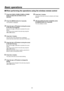 Page 323\b
Basic operations
wwWhen performing the operatio\>ns using the wirele\>ss remote control
1	Press the [CAM1], [CAM2], [CAM3] or [CAM4] 
button to select the\> unit which is to be 
operated.
2	Press the [MENU] b\>utton for 2 seconds.
The Top Menu is displayed.
3	Press the [] or [] button to bring the\> cursor 
to the item to be s\>elected.
Each time the [] or [] button is pressed, \Rthe cursor 
moves.
The cursor can be mo\Rved in the same way using the 
[] and [] buttons.
4	Press the [] button....