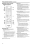 Page 3838
Part\f and their functi\gon\f(continued)
pwWire\be\f\f remote contr\g o\b\ber
(optiona\b acce\f\fory)
1 ON/STANDBY button
Each time this is \gpressed for 2 seconds, operation 
s witches between turning on the unit’s power and 
establishing the standby status.
p
When oper

ation is transferred to the standby mode: 
The current pan-ti\glt position is sto\gred in the memory 
(as a POWER
  ON preset), and the \gpanning/tilting 
moves so that the cam\gera points in the ba\gckward-
facing direction.
p...