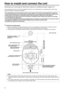 Page 88
How to in\fta\b\b and con\gnect the unit
Be ab\fo\bute\by \fure to read through the “Read thi\f fir\ft!” (page 5) and “In\fta\b\bation precau\gtion\f” (page\f 6 to 7).
The procedure giv en here is for the kind of inst\gallation where the\g unit is suspended f\grom an overhead surface, but the same 
steps are followed for a stand-alone in\gstallation.
If the cei\bing pane\b\g i\f not \ftrong enough to bear \gthe unit’\f weight, u\fe the kind of mo\gunt bracket that i\f \fupported 
by anchor bo\bt\f...