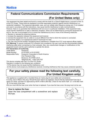 Page 44
Notice
Federal Communications Commission Requirements
                                                   (For United States only)
This equipment has been tested and found to comply with the limits for a Class B digital device, pursuant to Part 15 
of the FCC Rules. These limits are designed to provide reasonable protection against harmful interference in a 
residential installation. This equipment generates, uses, and can radiate radio frequency energy and, if not installed 
and used in accordance with...