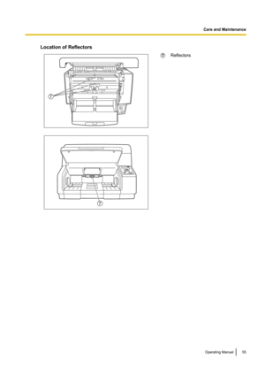Page 55Location of ReflectorsGReflectors Operating Manual55
Care and Maintenance7 7  