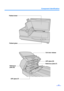 Page 11Component Identification
11
Flatbed sheet
Flatbed glass
Exit door release
ADF glass (B)
Reference plate (F)
Reference 
plate (B)
ADF glass (F) 
