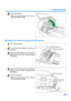 Page 31Cleaning the Unit
31
5Close the exit door.
≥When you close the exit door, close it
securely until it is locked.
∫Cleaning the reference plates and ADF glasses
1Turn off the scanner.
2Pull the exit door release to open the
exit door.
3Clean the ADF glass (F) and reference
plate (B) with the roller cleaning paper
(KV-SS03).
4Clean the ADF glass (B) and reference
plate (F) with the roller cleaning paper
(KV-SS03).
5Close the exit door.
≥When you close the exit door, close it
securely until it is locked....