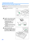Page 20Loading Documents on the ADF
20
∫Scanning documents with  pages of different sizes
For conditions when scanning documents with mixed pa ge sizes, see For documents with mixed page sizes and
thicknesses ( page 15).
≥ When scanning different size documents, scanned sheets may need to be reordered for optimum performance.
1Set the manual feed selector to 
[AUTO].
2Documents that have been stapled
together or stacked together (as in a
file folder) will  need to be separated.
1Fan the stack of documents to...
