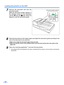 Page 22Loading Documents on the ADF
22
7Remove the document and lock the
document guide.
Slide the document guides selector in
the direction shown in the illustration
until the   ( 1) and   (2) marks are
aligned to lock  the document guide.
8Place the document on the hopper  again and adjust the document guide a ccording to the
size of the document to be scanned.
≥ Make sure to align the document pages along one side.
≥ Make sure that the center of the smallest sheet of the document will be fed to the center of...