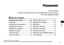 Page 1919
 Français
Mode	d’emploi
T
ondeuse
	
à
	
barbe/Cheveux
	
rechargeable/CA
	(à	usage	domestique)
Modèle
	ER-GB80/ER-GB60
Merci	d’avoir	choisi	ce	produit	Panasonic.
A vant  de  faire  fonctionner  cet  appareil,  veuillez  lire  toutes  les  instructions  et  les  conserver  pour  une  utilisation  ultérieure �
Consignes de sécurité ................... 20
Usage  prévu ����������������������������������������������
24...