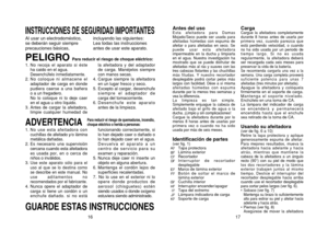 Page 917
Antes del usoEsta afeitadora para Damas
Mojado/Seco puede ser usada para
afeitadas húmedas con espuma de
afeitar o para afeitadas en seco. Se
puede usar esta afeitadora
impermeable en la ducha y limpiarla
en el agua. Nuestra investigación ha
mostrado que se puede disfrutar de
afeitadas más al rás y suaves con las
tres cabezas flotantes y las chuchillas
más filudas. Y nuestro recortador
desplegable podrá cortar pelos más
largos con facilidad. Dése a sí misma
afeitadas húmedas con espuma
durante por lo...