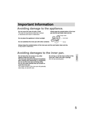 Page 5English
5
Important Information
SR-TEG18-EN.indd   Sec1:5SR-TEG18-EN.indd   Sec1:59/19/06   2:39:19 PM9/19/06   2:39:19 PM 