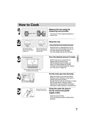 Page 7English
7
Close the outer lid, plug in 
the AC cord to the power 
supply outlet.Plug in the AC cord to 
the power supply outlet.
SR-TEL18-EN.indd   Sec1:7SR-TEL18-EN.indd   Sec1:79/19/06   9:51:05 AM9/19/06   9:51:05 AM 