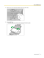 Page 494.
Remove dust on the double feed detectors ( A) with a cotton swab.5.
Close the ADF door.
•Push both sides of the ADF door down slowly until it clicks into place. Operating Manual 49Care and Maintenance1   