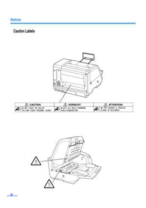 Page 6Notice
6
Caution Labels 