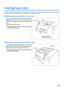 Page 2121
Clearing Paper Jams
Torn documents, thin documents or documents that are creased on the top edge may cause paper jams. If a paper
jam occurs, remove the jammed sheet according to the following procedure.
∫Removing paper jams from the scanner
Use your hand to pull the front door release
towards you (1), open the front door (2)
and pull the jammed document towards the
front. 
Then close the front door.
≥Push both sides of the front door down slowly
until it clicks into place.
∫Removing paper jams from...