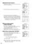 Page 2122
Deleting Preset Positions
1. Move the cursor to PRESET 1* and select the position number to
be deleted by using the joystick.
2. Press the CAM (SET) key to display the preset setting menu.
3. Move the cursor to DEL and press the CAM (SET) key.
This deletes the preset position and the PRESET NUMBER SET
menu appears. The * mark on the right of the number disappears.
Note:Your selected preset number is cancelled only in the SEQ
and SORT mode. The previously set parameters (for PAN,
TILT positions, etc.)...