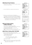 Page 2122
■Deleting Preset Positions
1. Move the cursor to PRESET 1 and select the position number to
be deleted by using the joystick.
2. Press the CAM (SET) key to display the preset setting menu.
3. Move the cursor to DEL and press the CAM (SET) key.
This deletes the preset position and the PRESET NUMBER SET
menu appears. The * mark on the right of the number disappears.
Note:Your selected preset number is cancelled only in the SEQ
and SORT mode. The previously set parameters (for PAN,
TILT positions, etc.)...