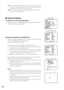 Page 3536
ON:The last displayed still image is shown till the camera finishes
moving to a preset position. However, the still image may be
distorted with the effect of panning or tilting.
OFF:The current image is being displayed while the camera is
moving to a preset position.
■Camera Setting
To Display the Camera Setting Menu
•Move the cursor to CAMERA O, and press the CAM (SET) key.
The camera setting menu appears.
●Camera Identification (CAMERA ID)
1. Move the cursor to CAMERA ID, and select ON to display...