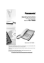 Page 1
For assistance, please visit http://www.panasonic.com/phonehelp
Operating Instructions
Telephone Answering System
Model No. KX-TS620
This unit is compatible with Caller ID. To us e this feature, you must subscribe to the 
appropriate service offered by your service provider.
Please read these Operating Instructions before using the unit and save for future 
reference.
Panasonic World Wide Web address: http://www.panasonic.com
for customers in the USA or Puerto Rico    Model shown is KX-TS620W...