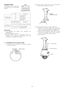 Page 104Position de
l’interrupteur
BP 2
BP 1
Semi-duplex (bifilaire)
OFF
-104-
Remarques:•Les réglages par défaut sont identifiés par
l’astérisque (*).
•BP signifie position de bit.
•Duplex intégral nest pas disponible dans une
connexion en guirlande. (Uniquement pour les
contrôleurs de système Panasonic)
5. Installation de la caméra vidéo
(1) Dirigez la flèche START vers la portion courbée
du ressort à lame.(2) Ne pas oublier daccrocher le fil de prévention
de chute dans la platine de fixation.
(3) Fixer la...