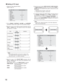 Page 1818
Setting of PC Input
1. Display the Video Adjustment Menu.
  (Refer to page 15)
  1280x1024@60HzBRIGHT 0
CONTRAST 0
H-POSITION 0
V - POSITION  0
CLOCK 0
PHASE 0
COLOR   TEMP  USER  COLOR
USER COLOR   R   20
USER COLOR   G  20
USER COLOR   B  20
OSD  H-POSITION  0
OSD   V-POSITION  0
VOLUME 0
LANGUAGE  ENGLISH 
NORMAL   SETTINGSPC    IN
2. Set  the BRIGHT, CONTRAST, VOLUME, and LANGUAGE 
parameters. Please refer to page 16 for the operation method.
3. Move the cursor to each setting parameter listed...